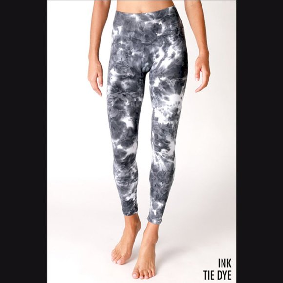 Nikibiki Black Tie Dye High Waisted Leggings - Picture 1 of 4